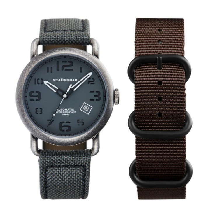 Rodim Grey Sandwich Dial Grey Cordura Strap