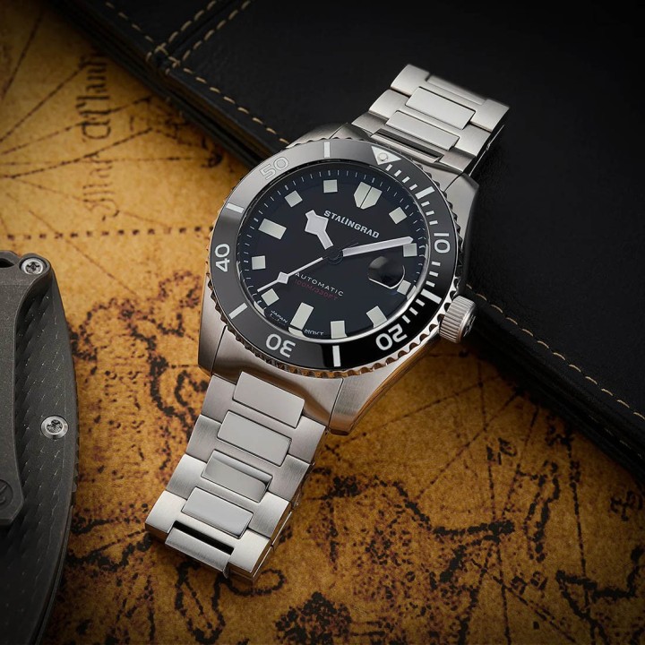 Volga Defender Black Dial 316L BRACELET