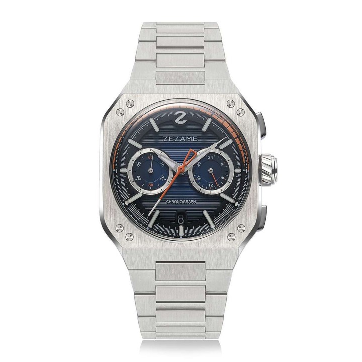 Night Hawk Chronograph Blue Dial with Steel Grey Case 40.5mm