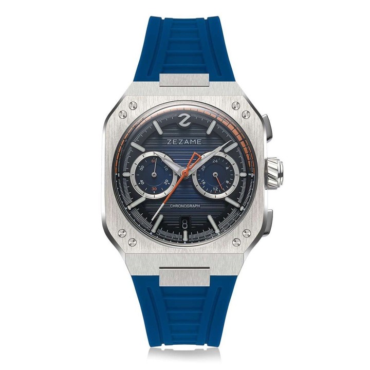 Night Hawk Chronograph Blue Dial with Steel Grey Case 40.5mm