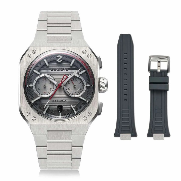 Night Hawk Chronograph Gray Dial with Steel Grey Case 40.5mm