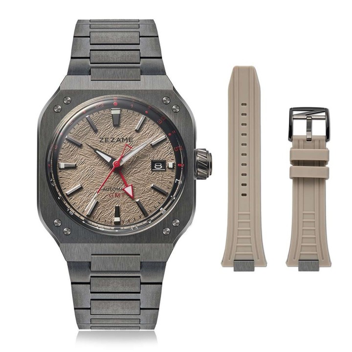 Night Hawk GMT Stainless Steel Watch 40.5mm