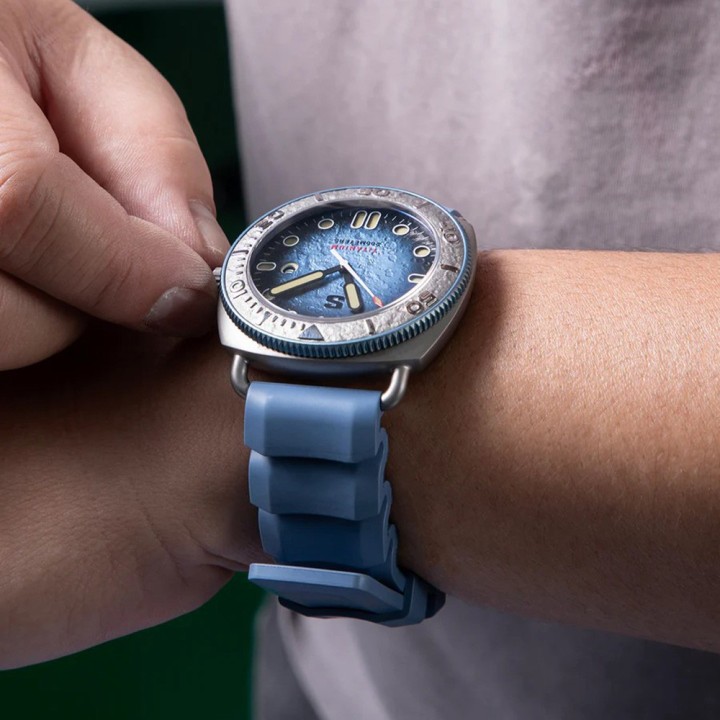 TITANIUM Defender Blue Lunar Dial Blue Silicon Strap