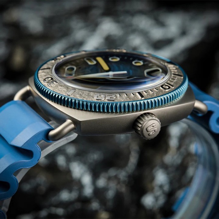 TITANIUM Defender Blue Lunar Dial Blue Silicon Strap