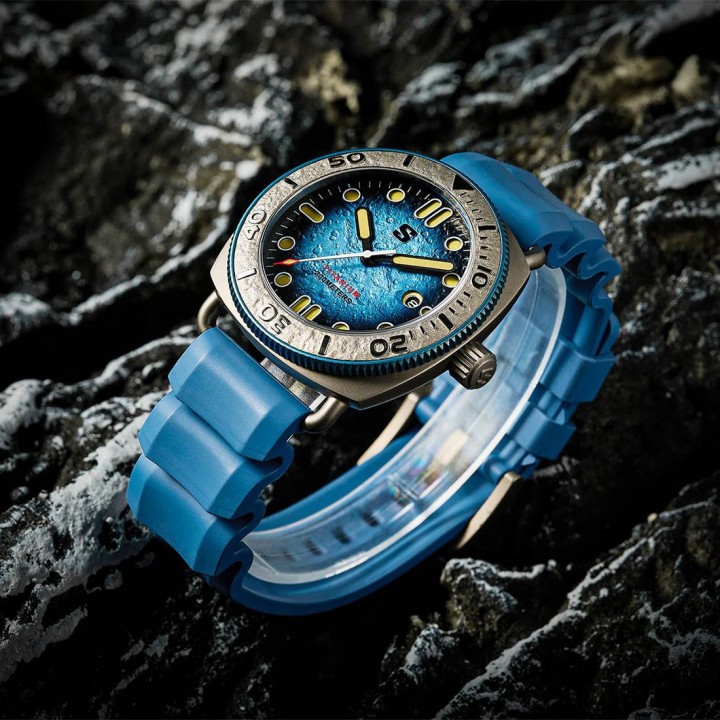 TITANIUM Defender Blue Lunar Dial Blue Silicon Strap