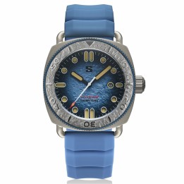 TITANIUM Defender Blue Lunar Dial Blue Silicon Strap