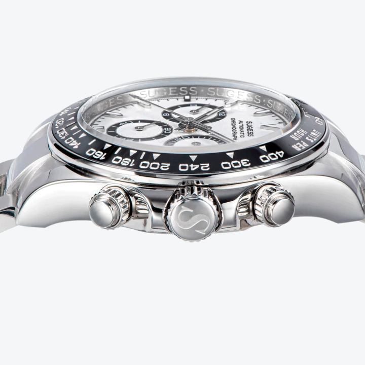 Sugess S418-2 Automatic Chronograph White Ceramic insert