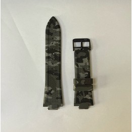 Silicon Strap - Military Grey Black