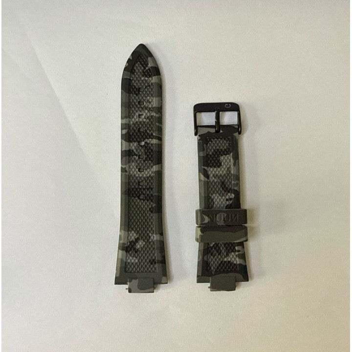 Silicon Strap - Military Grey Black