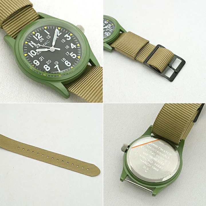 Classic 1960s/70s Pattern Olive Vietnam Watch