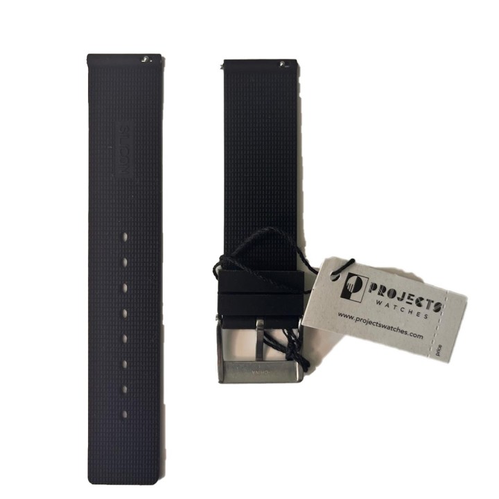 Black Silicone Strap