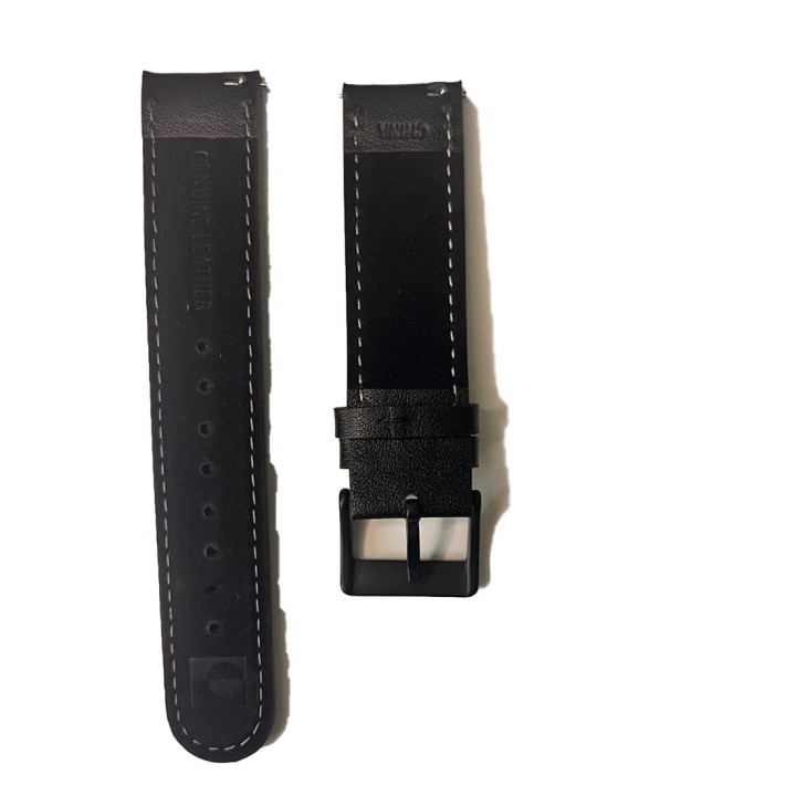 Black Leather Strap 20 mm