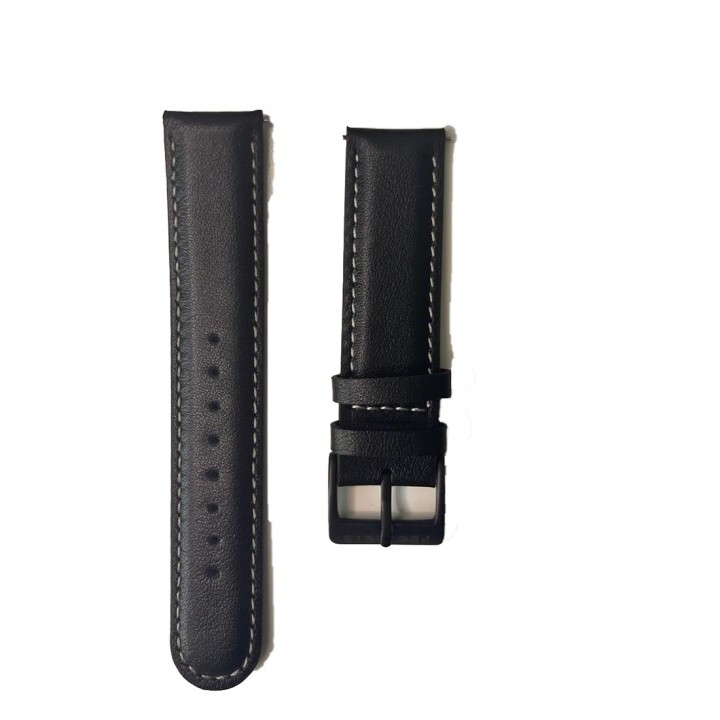 Cinturino Pelle Nero 20 mm