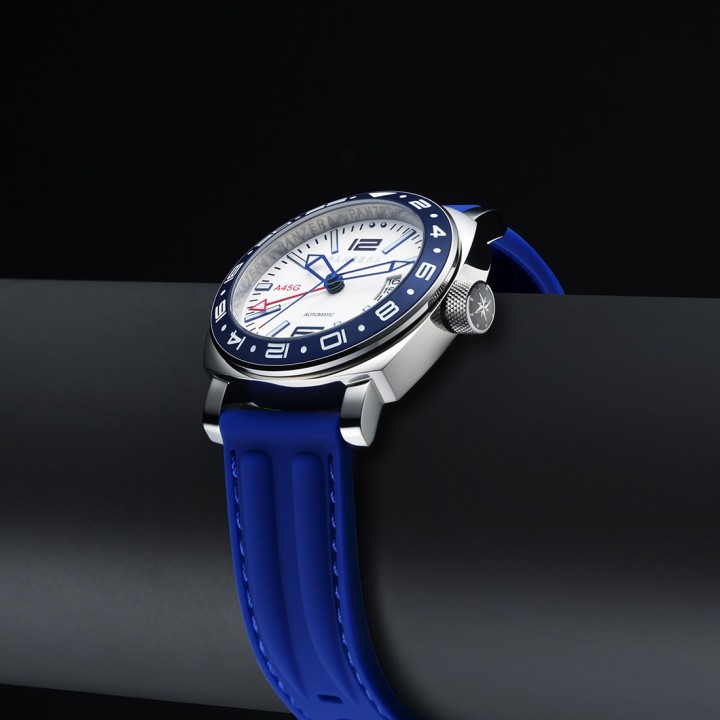 Aquamarine 45 G - White-Blue Silicone