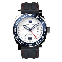 Aquamarine 45 G - White-Black Silicone