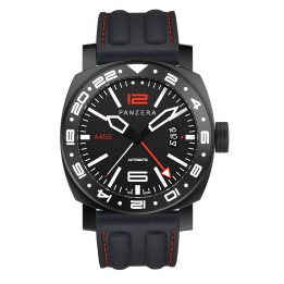 Aquamarine 45 G - PVD Black Silicone