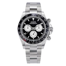 Sugess S418-2 Automatic Chronograph Black Panda