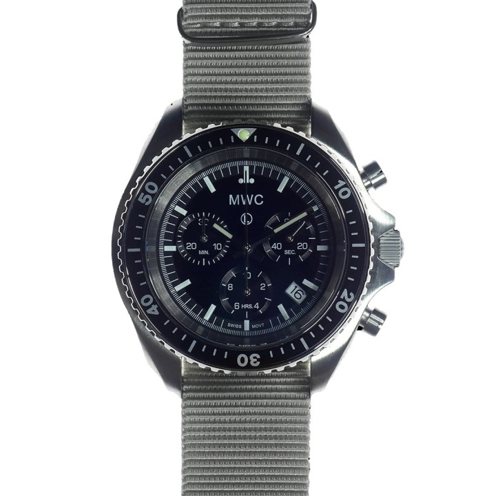 MWC Pattern Stainless Steel Military Pilots Chronograph