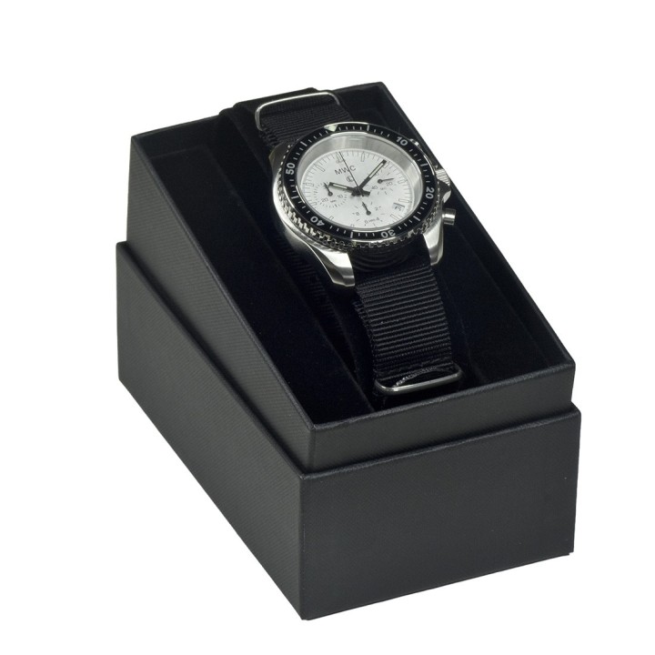 MWC Pattern Stainless Steel Military Pilots Chronograph White