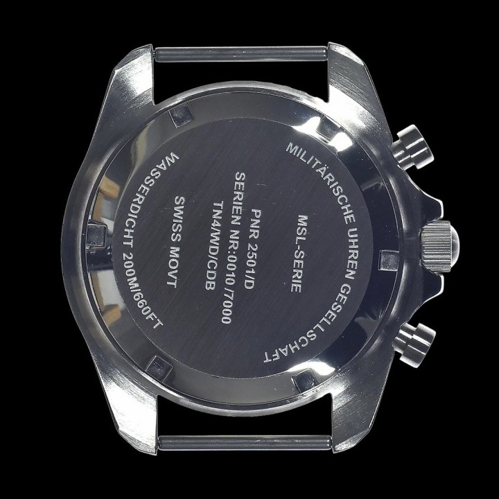MWC Pattern Stainless Steel Military Pilots Chronograph White