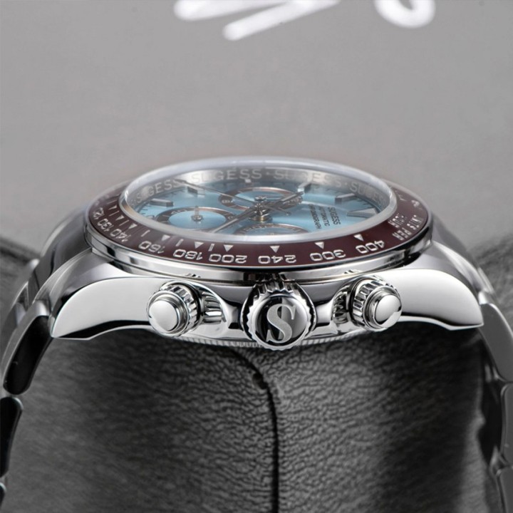 Sugess S418-2 Automatic Chronograph Ice Blue Dial