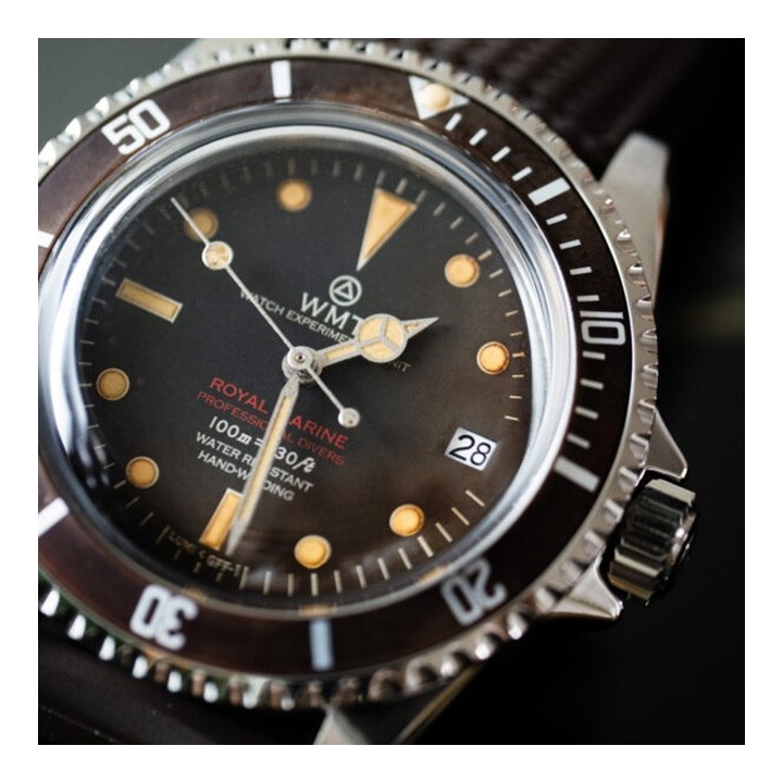 Royal Marine – Tropical Brown / Aged Edition / Metal Bracelet + Rubber Strap Set LIMITED EDITION