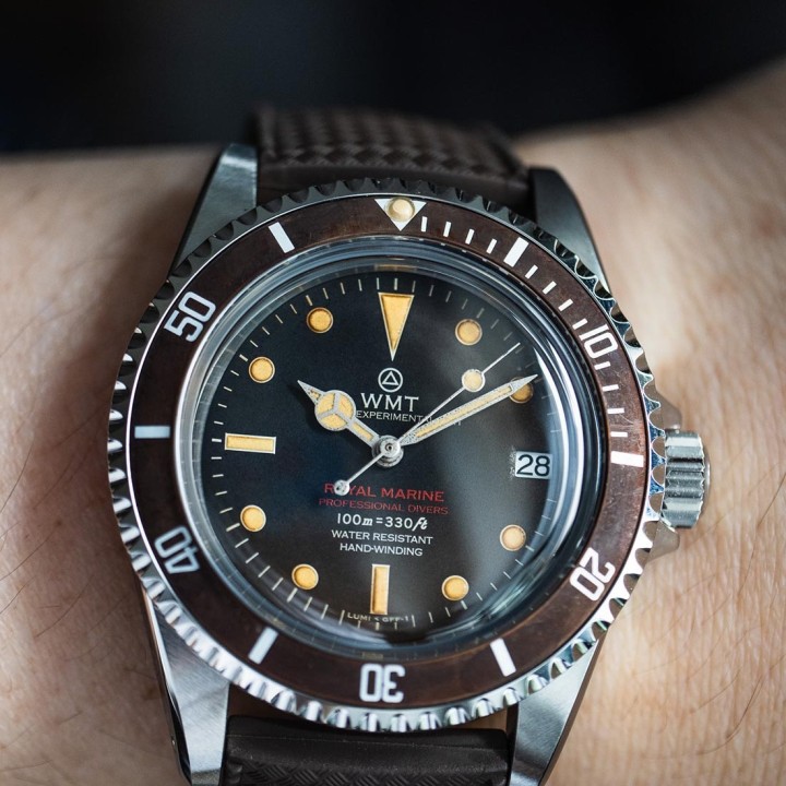 Royal Marine – Tropical Brown / Aged Edition / Metal Bracelet + Rubber Strap Set LIMITED EDITION