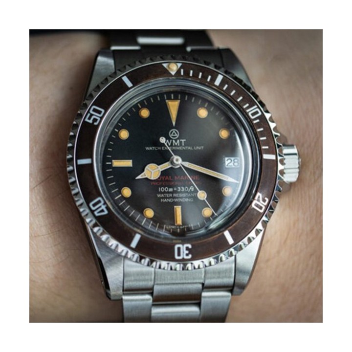 Royal Marine – Tropical Brown / Aged Edition / Metal Bracelet + Rubber Strap Set LIMITED EDITION