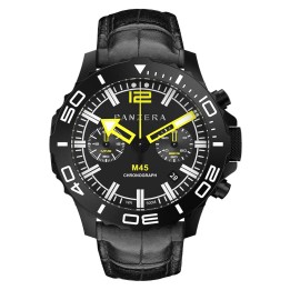 MECHA 45C IP BLACK LEATHER