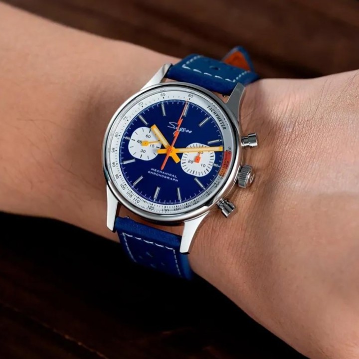 Sugess Mechanical Chrono 387F Dark Blue