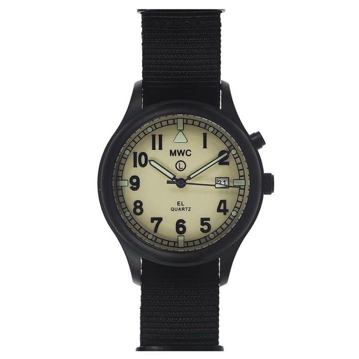 G10EL Black PVD Beige Dial General Service Watch with Electroluminescent (EL)