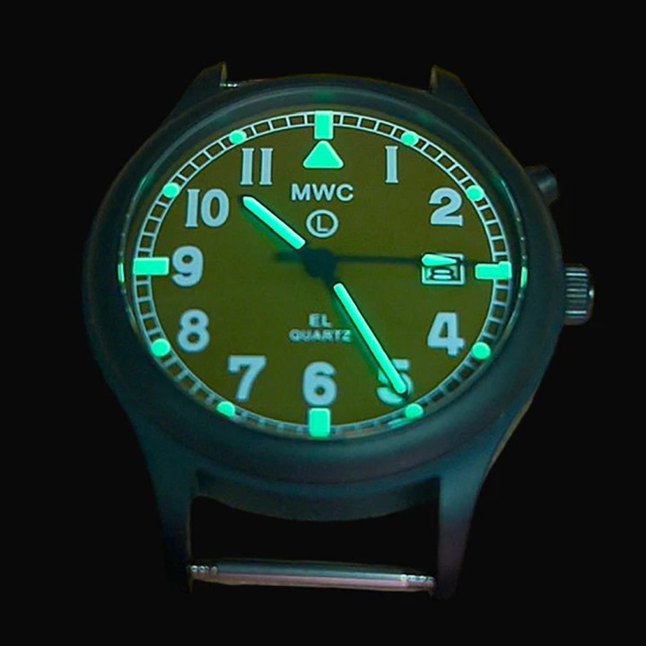 G10EL Black PVD Steel General Service Watch with Olive Drab Electroluminescent (EL)