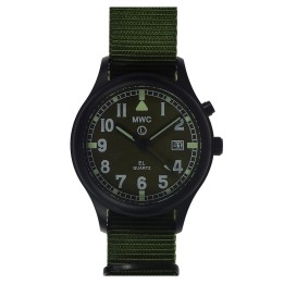G10EL Black PVD Steel General Service Watch with Olive Drab Electroluminescent (EL)