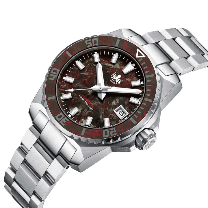 LEVIATHAN 200M Automatic Diver PY062D Red
