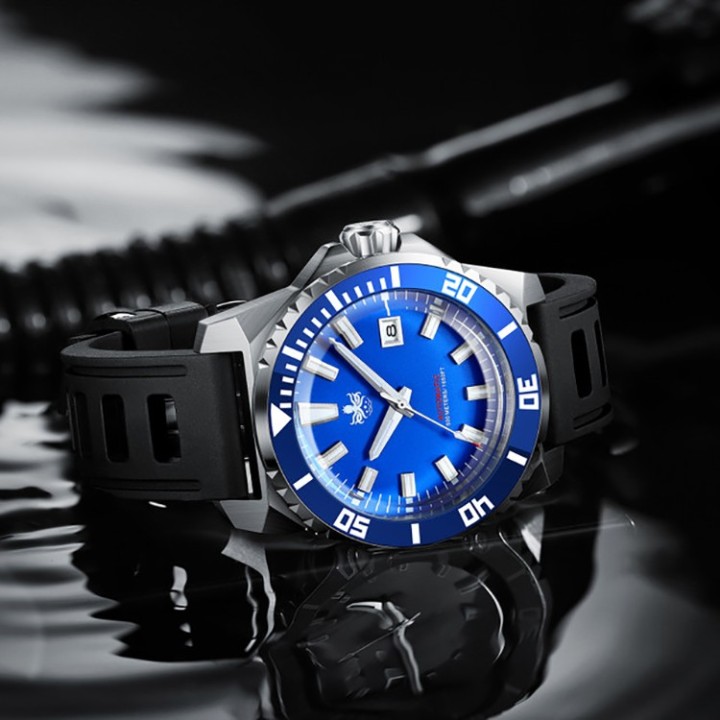 LEVIATHAN PY032B 500M Automatic Diver Watch Blue