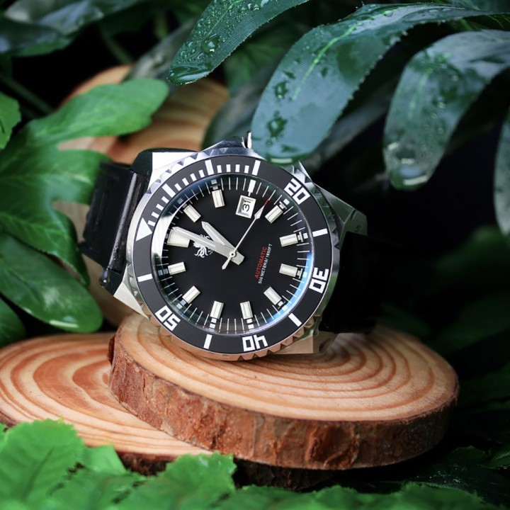 LEVIATHAN PY032C 500M Automatic Diver Watch Black