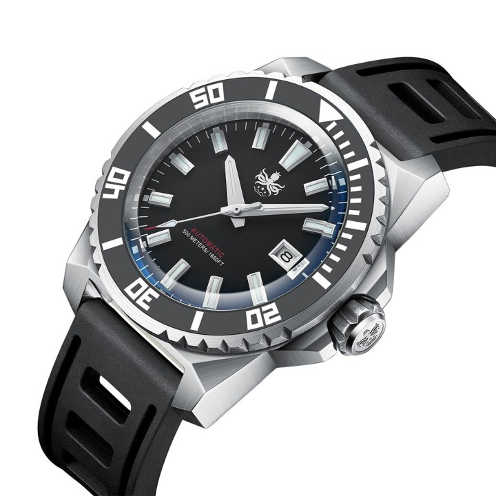 LEVIATHAN PY032C 500M Automatic Diver Watch Black