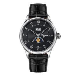 Sugess S437-2 MoonPhase Master Automatic Black
