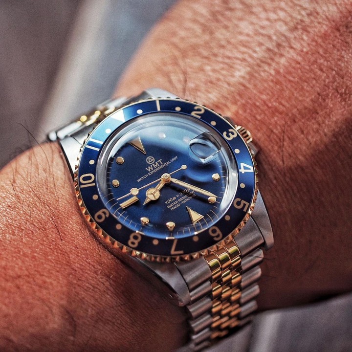 Sanford – 2 Tone / Blue bezel Aged Edition