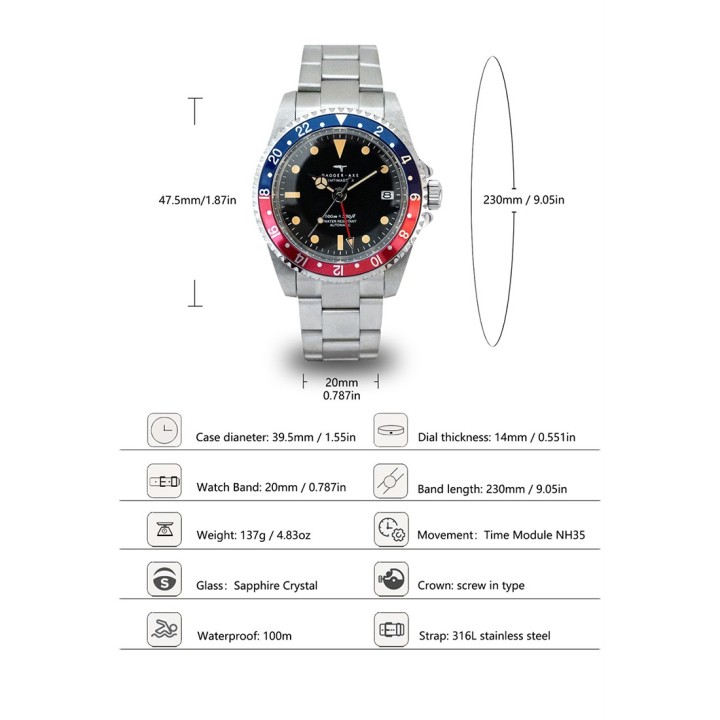 The "Transatlantic" Vintage GMT Pilot