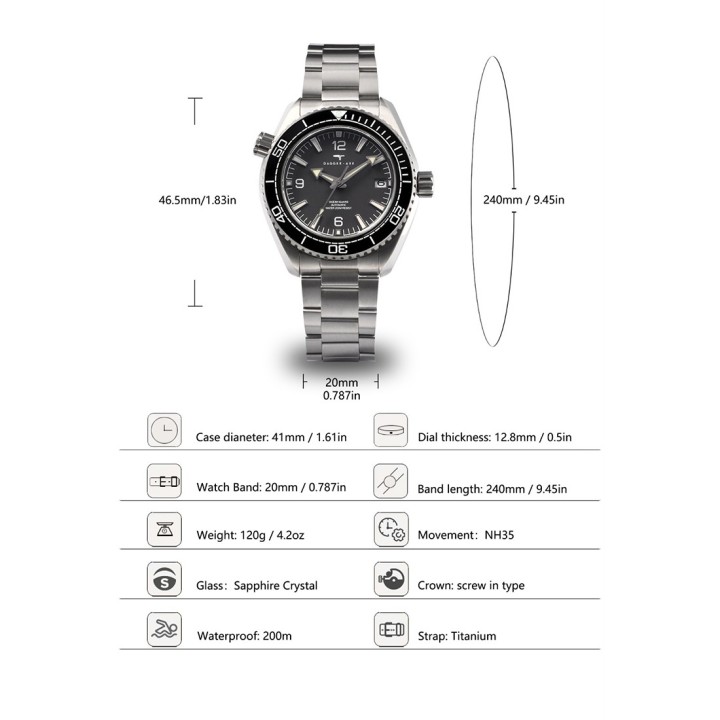 The Ocean Guard "Titanium" DG-HD36