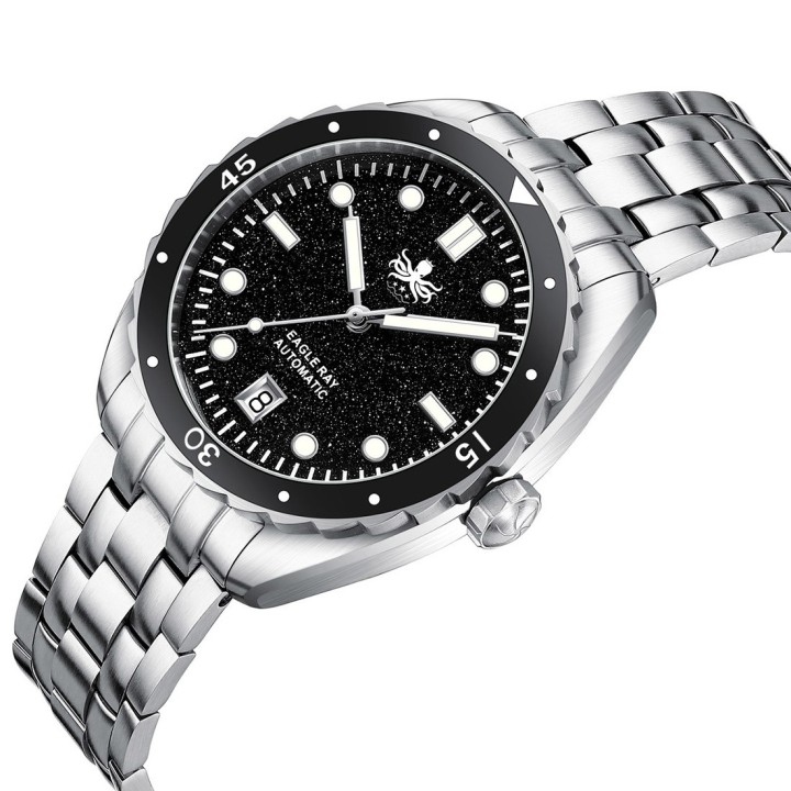 EAGLE RAY 200M Automatic PY065CD Black Aventurine Date