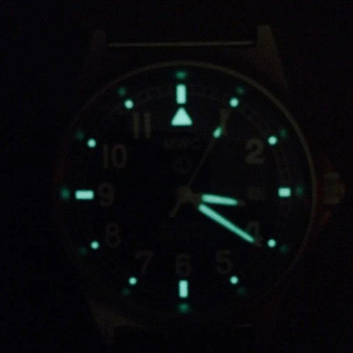 G10LM Pattern Military Watch With White Dial in Covert Non Reflective Black PVD Steel