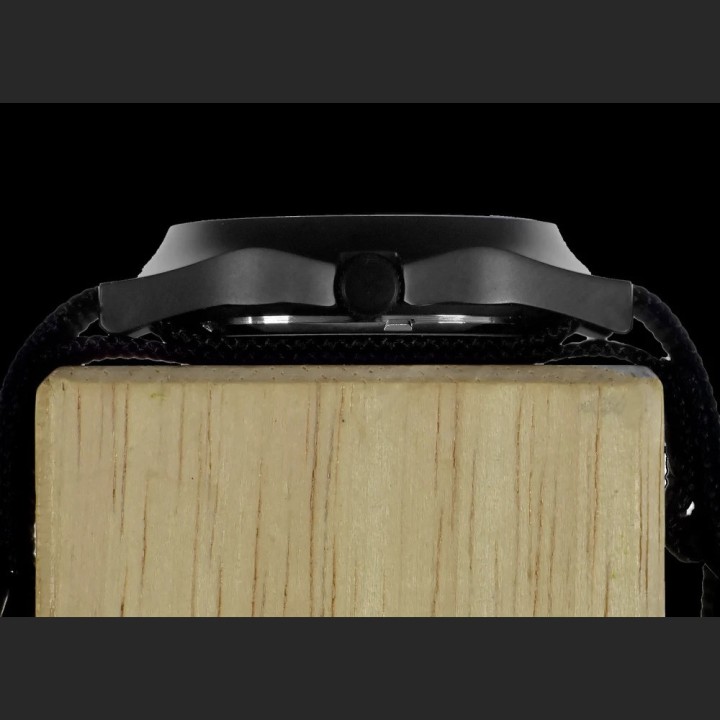 G10LM Pattern Military Watch With White Dial in Covert Non Reflective Black PVD Steel