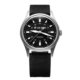 FIELD U.S. Army Steel White Quartz Black Canvas