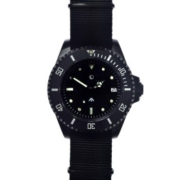 24 Jewel 300m Auto Submariner Black PVD Steel (Sterile)