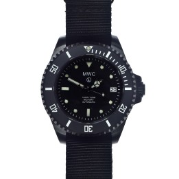 24 Jewel 300m Auto Submariner in Black PVD Steel