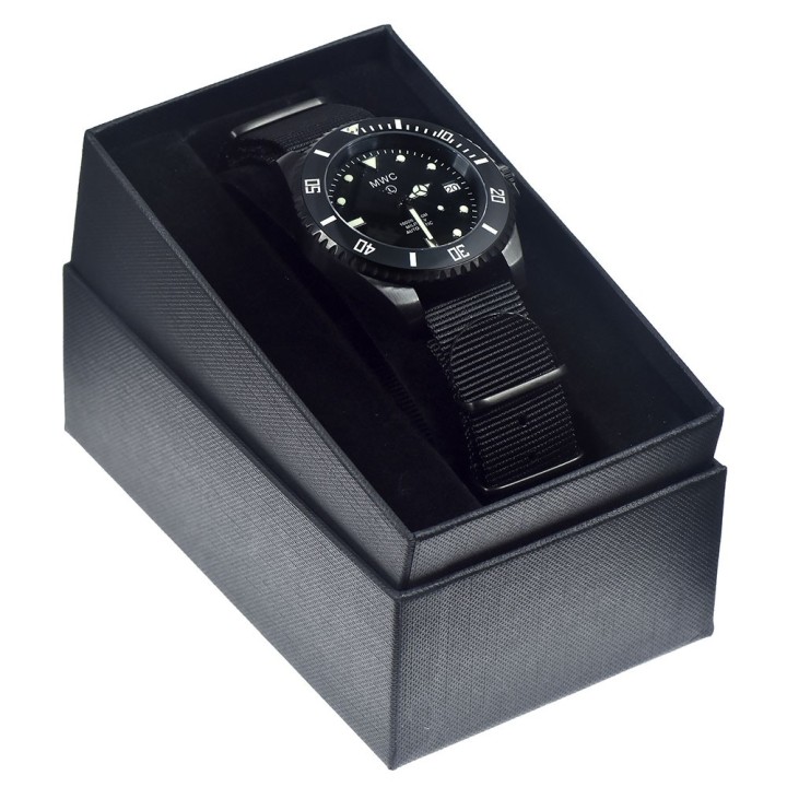 24 Jewel 300m Auto Submariner in Black PVD Steel