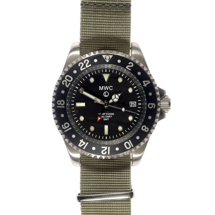 Swiss Quartz GMT 300m Stainless Steel Submariner