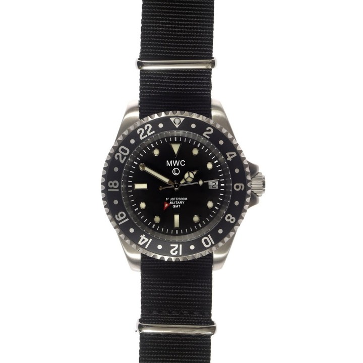 Swiss Quartz GMT 300m Stainless Steel Submariner